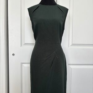 Sophie Theallet for The Limited Dark Green sheath dress Cutout Size 8 NWT